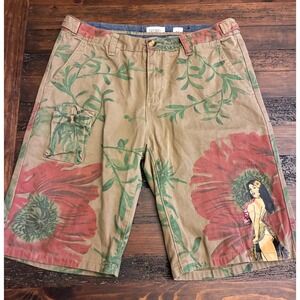 Decibel Dry Goods Hawaiian Hula Men's Shorts, size 34